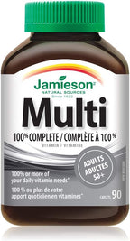 Jamieson Multi 100% Complete - Multivitamínico para Adultos 50+ - 90 Comprimidos