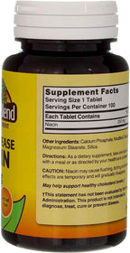 Nature's Blend Niacina de Liberación Sostenida 250 mg, 100 Comprimidos