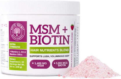 Qhemet Biologics MSM + Biotina Mezcla en – Vitamina D3: Contribuye al funcionamiento normal del sistema – Image 3