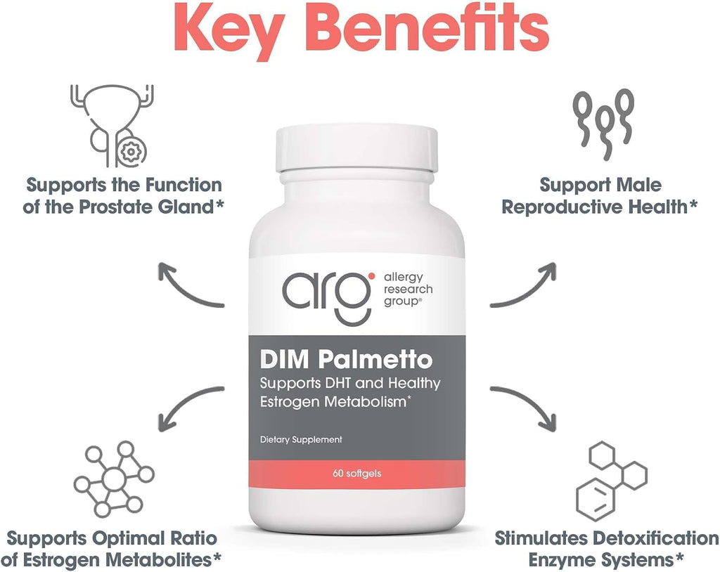 ARG DIM Palmetto - BioResponse DIM y Extracto de Palmetto - 60 Cápsulas Blandas