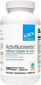 XYMOGEN ActivNutrients Copper-Free Iron-Free - Multimineral Formula - 120 Capsules