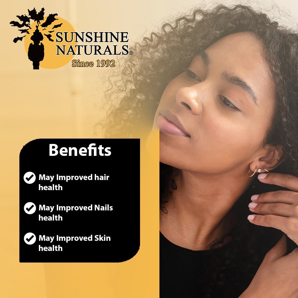 Sunshine Naturals Biotina 5000 mcg - 90 Cápsulas (Pack de 3)