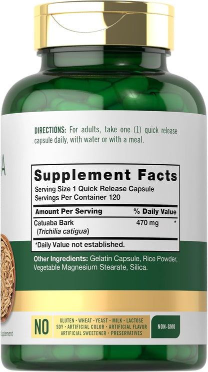 Carlyle Cáscara de Catuaba 470 mg, 120 Cápsulas – Image 2