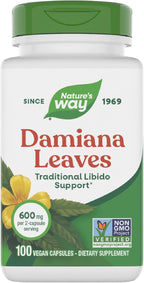 Damiana Leaves de Nature's Way - 100 Cápsulas