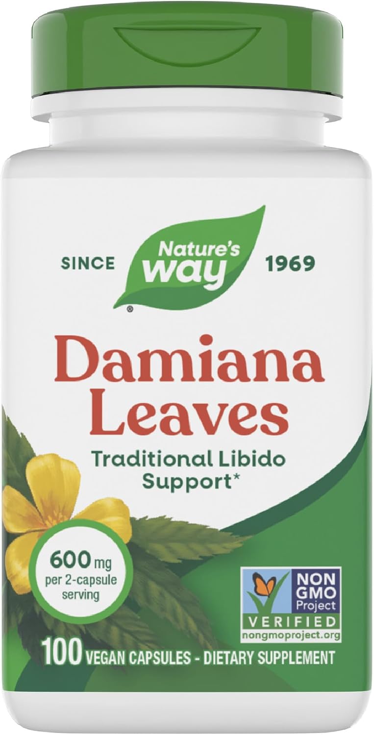 Damiana Leaves de Nature's Way - 100 Cápsulas