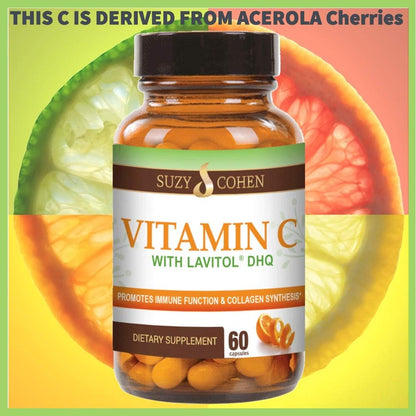 Vitamina C Natural de Acerola con Lavitol DHQ y Bioflavonoides - 250 mg, 60 Cápsulas – Image 5