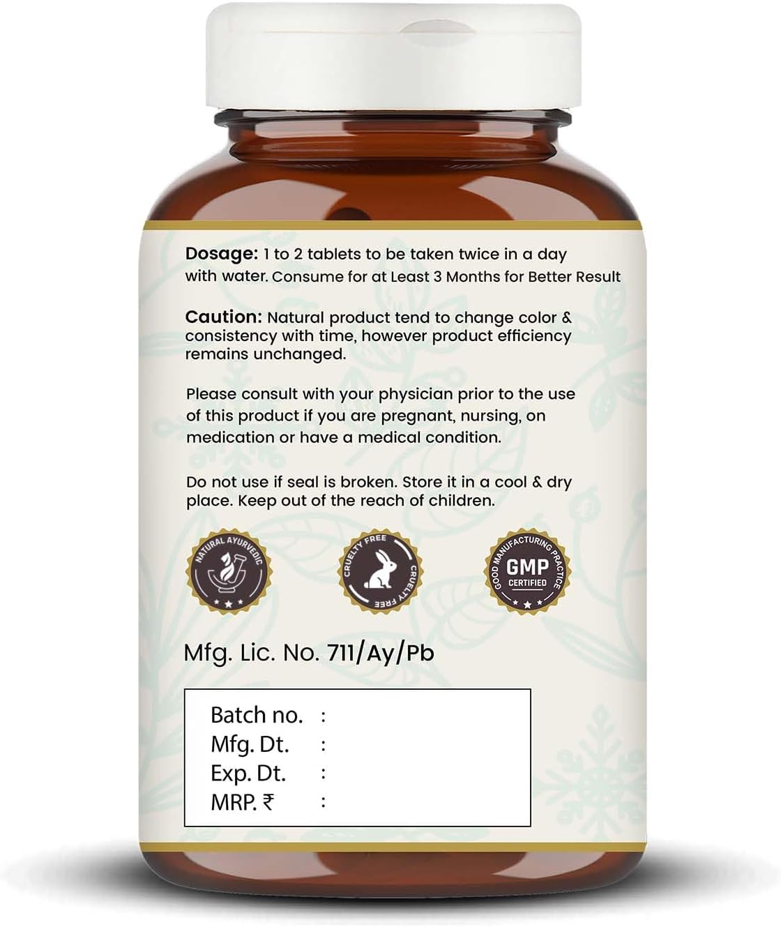 Lavangadi Vati Capsules - 120 Comprimidos (Paquete de 1)