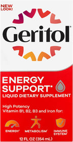 Geritol Liquid B-Vitamin Complex – Energy Support, 355 ml (4-Pack)