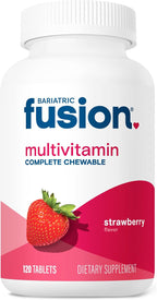Bariatric Fusion Multivitamínico Bariátrico con Hierro Completo Masticable - Sabor Fresa - 120 Comprimidos