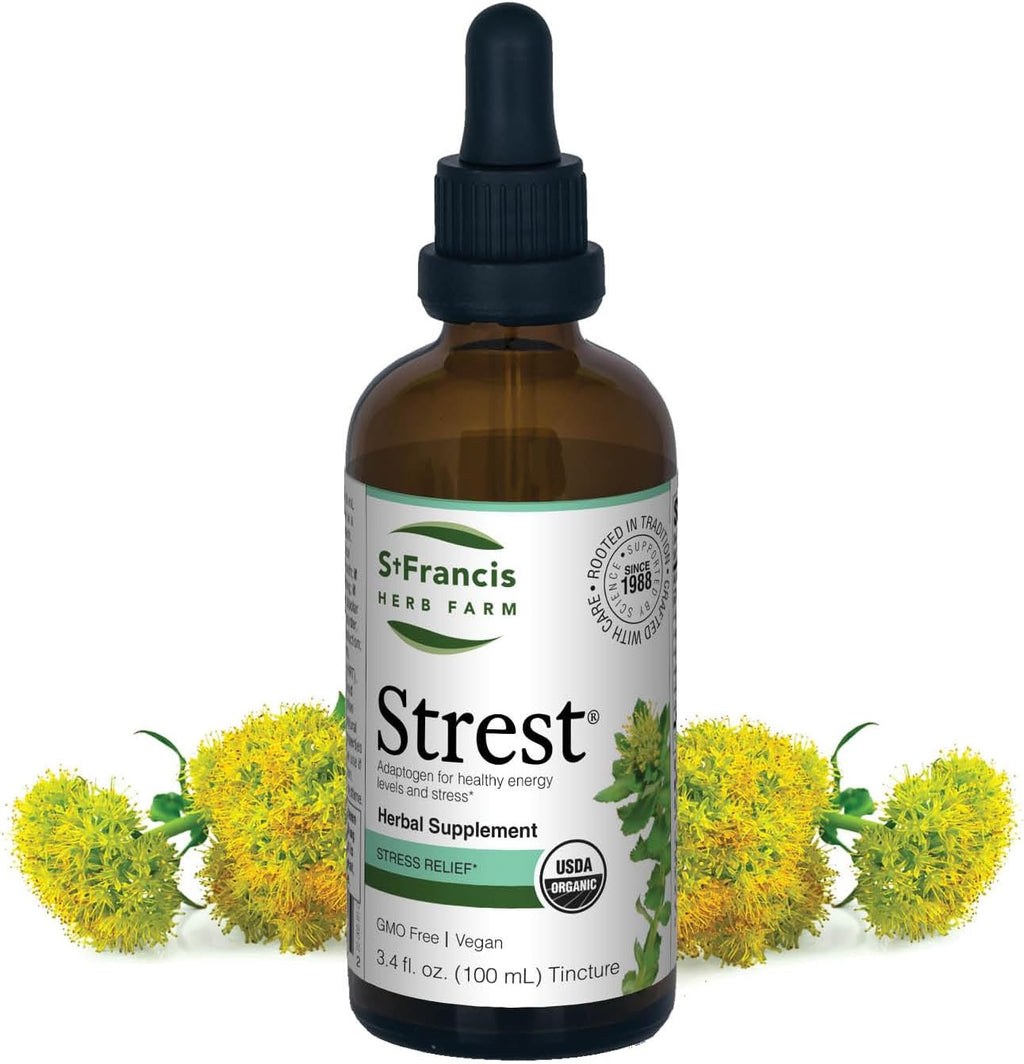 St. Francis Herb Farm Strest® (90 Capsules) – Stress Supplement with Organic Adaptogens