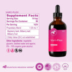 Vari-Plex de Mountain Meadow Herbs - Apoyo natural para venas y circulación, extracto líquido de bilberry (118 ml)