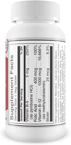 Vitamin B12 Sublingual B Complex - Complejo B con Metilcobalamina, B6, Biotina y Ácido Fólico - 90 Comprimidos