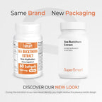 Supersmart Sea Buckthorn Extract 500mg with Omega 7 - 60 Softgels