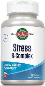 KAL Stress B Complex - Complejo B con Vitaminas B12, B6 y Ácido Fólico, 100 Comprimidos