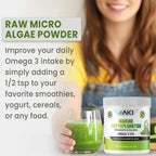AKI Organic Marine Phytoplankton Powder - Omega 3 EPA Vegano (57g)