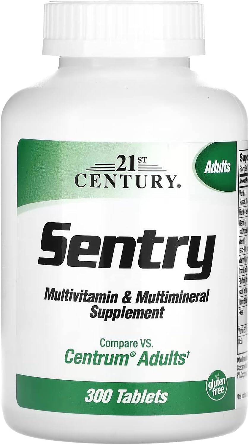 21st Century Sentry Multivitamínico y Mineral para Adultos, 300 Comprimidos
