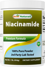 Best Naturals Niacinamida (Vitamina B3) Polvo Puro 1 Libra