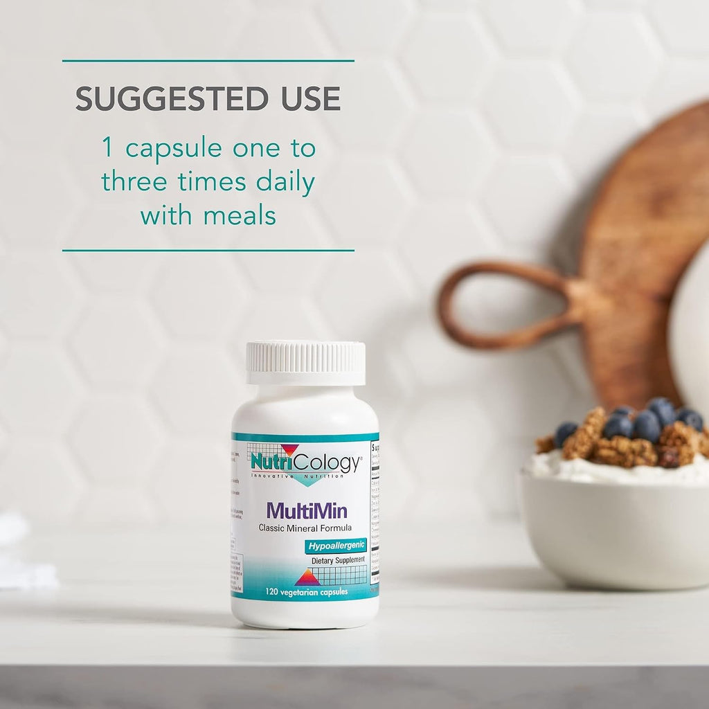 NutriCology MultiMin - Essential Mineral Blend - 120 Vegetable Capsules