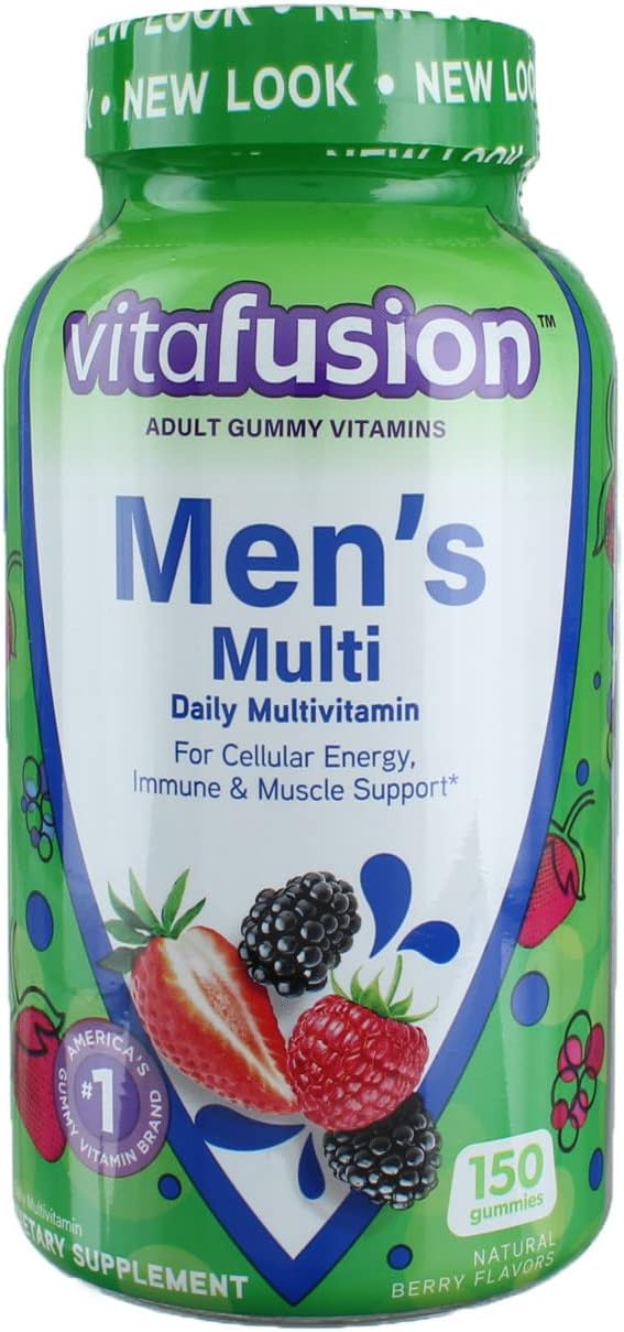 Gominolas Multivitamínicas Completas para Hombre, Sabor a Bayas Naturales, 150 unidades (Pack de 2)