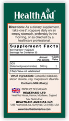 HealthAid GOSPrebio, Fibra Prebiótica, 30 Cápsulas Vegetales