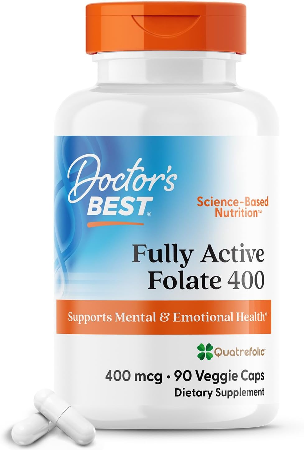 Doctor's Best Metilfolato 800 mcg - 60 Cápsulas Vegetales