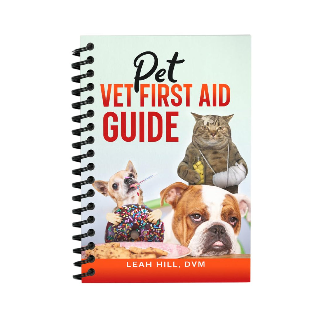 Pet Vet First Aid Book Guide for Dogs & Cats - Complete First Aid Book for Emergency Care, CPR, Toxicity Calculators, Cat & Dog Wound Care, Pet Health Veterinary Books, Dog Health, First Aid Supplies