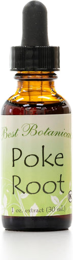 Best Botanicals Extracto de Raíz de Poke 1 oz (30 ml)