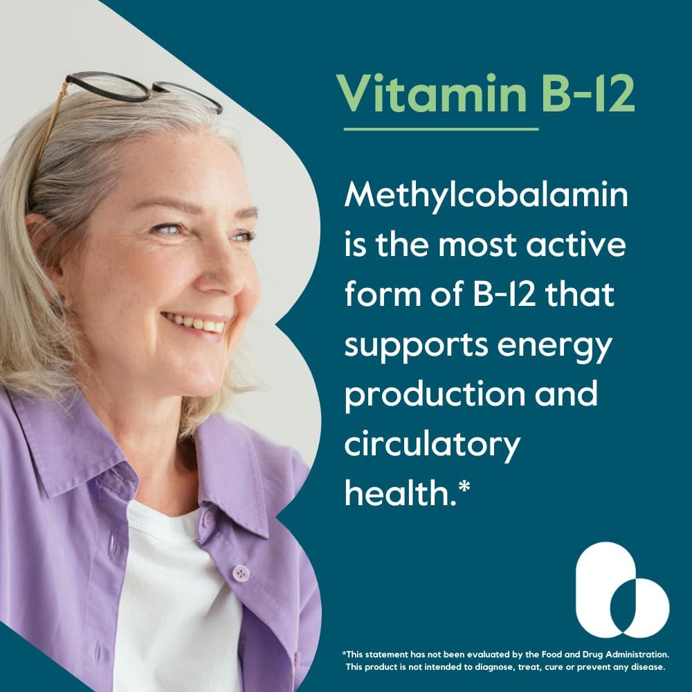 BESTVITE Vitamina B12 (Metilcobalamina) 1000 mcg - 240 Cápsulas Vegetarianas