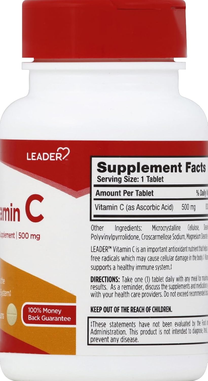 Leader Vitamina C 500 mg, 100 comprimidos
