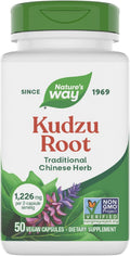 Nature's Way Raíz de Kudzu, 1226 mg por ración (2 cápsulas), 50 Cápsulas Veganas
