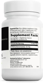 DAVINCI Labs DHEA Micronized 10 mg – 90 Vegetarian Capsules