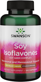 Swanson Isoflavonas de Soja Estandarizadas 750 mg, 120 Cápsulas