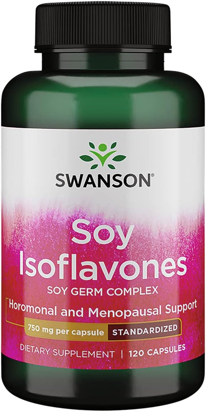 Swanson Isoflavonas de Soja Estandarizadas – Complejo SoyLife® (75 mg por cápsula): Extracto de soja germinado – Image 1
