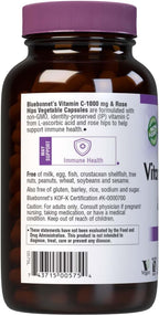 BlueBonnet Vitamina C 1000 mg con Escaramujo - 180 Cápsulas Vegetales