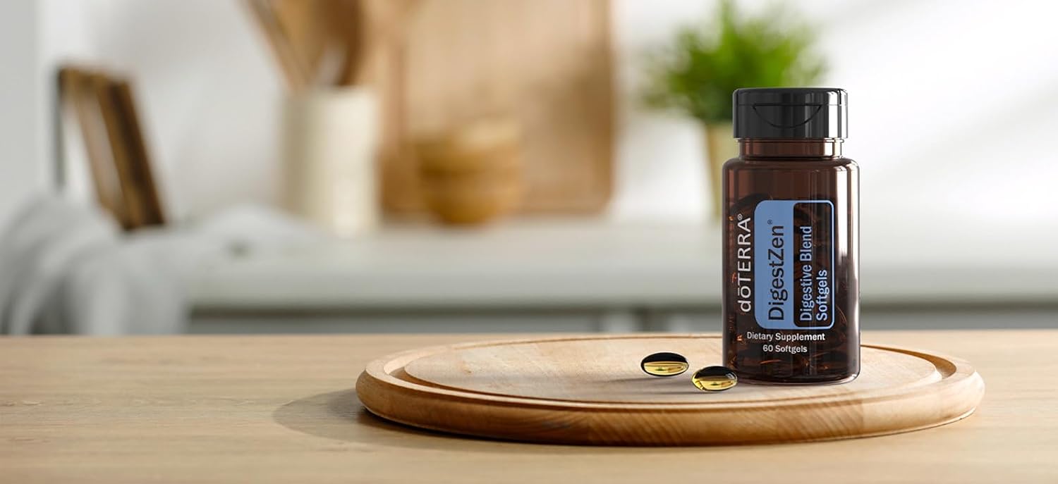 Cápsulas blandas doTERRA DigestZen, 60 unidades (paquete de 2)