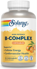SOLARAY Chewable B-Complex Orange Flavor - 50 Tablets