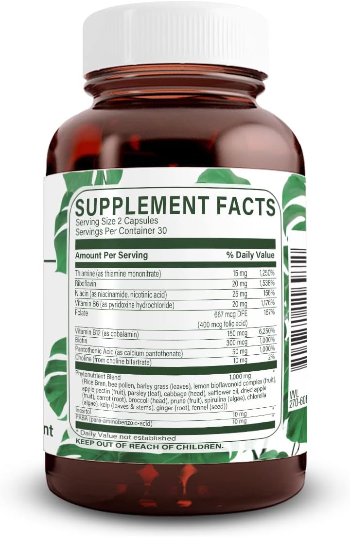 Natural Nutra B-Complex, 60 Vegetarian Capsules