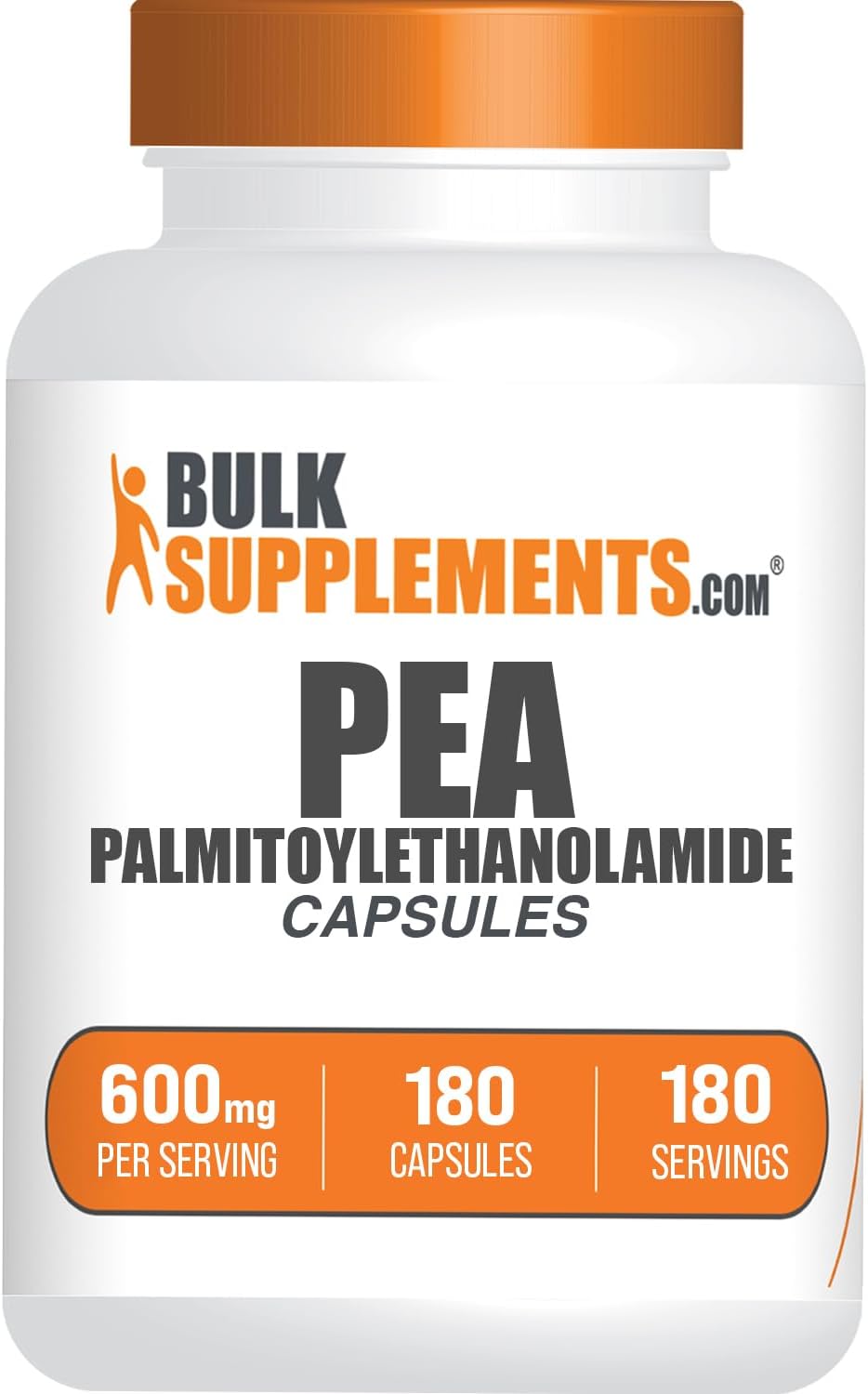 Palmitoylethanolamida (PEA) 600mg - 180 Cápsulas - BulkSupplements