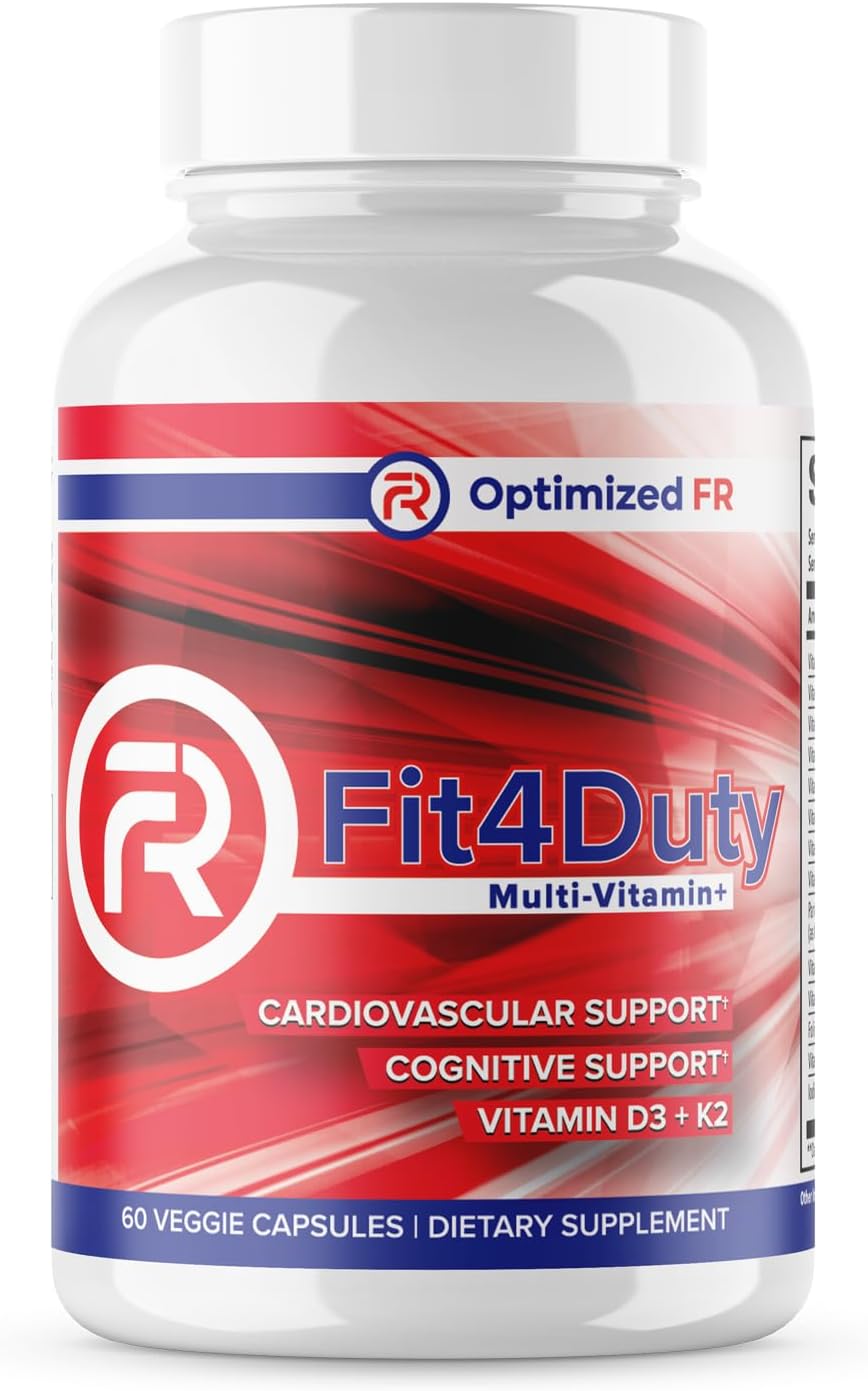 Fit4Duty Multivitamin+ para Primeros Respondedores, 60 Cápsulas (2 Meses)