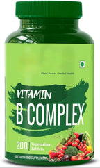 Complejo B 100% CDR - 200 Comprimidos - Suplemento de Vitaminas B1, B2, B3, B5, B6, B7, B9, B12