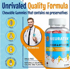 Neuraten Kids Suplemento de Atención y Concentración, 60 gominolas sabor bayas