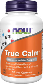 NOW Foods True Calm 90 cápsulas (Paquete de 4)