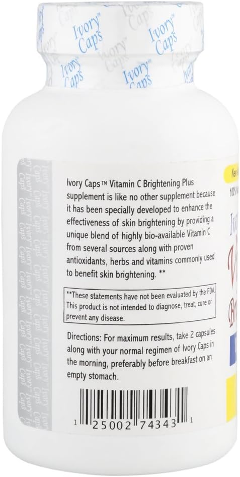 Ivory Caps Maximum Strength Vitamin C Brightening Plus 60 Caps