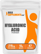Ácido Hialurónico en Polvo - Hialuronato Sódico - 215mg por Ración, 50g