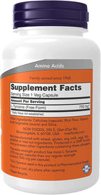 Now Foods L-Tirosina 750 mg, 90 Cápsulas (Pack de 2)