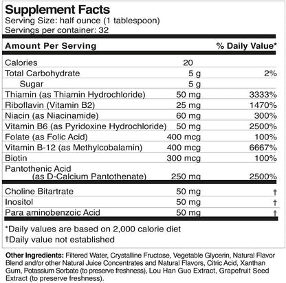 Life Solutions - Complejo B Líquido Super B-Complex - 473 ml – Image 5