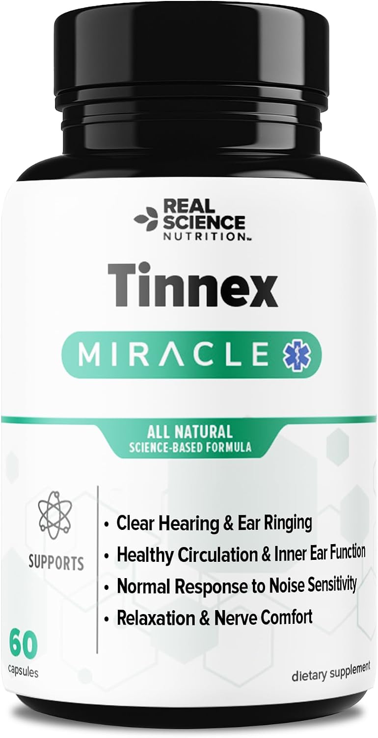 Tinnex Miracle - Complemento Alimenticio para el Apoyo Auditivo con Vitaminas B, C, K y Óxido Nítrico