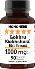 Gokhru - Gokshura 10:1 Extracto - 1000 mg por Dosis - 45 Servicios