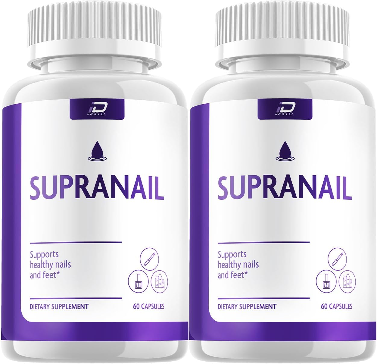 Supranail Capsules - Suplemento para Uñas con Biotina, Zinc y Vitamina C (2 Paquetes, 120 Cápsulas)
