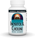 Source Naturals Inositol y Colina, 800 mg, 50 tabletas vegetales